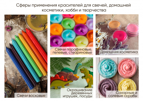 OS-gel 04 желтый, краситель жирораств. для свечей KREDA, компл. пищ. добавка